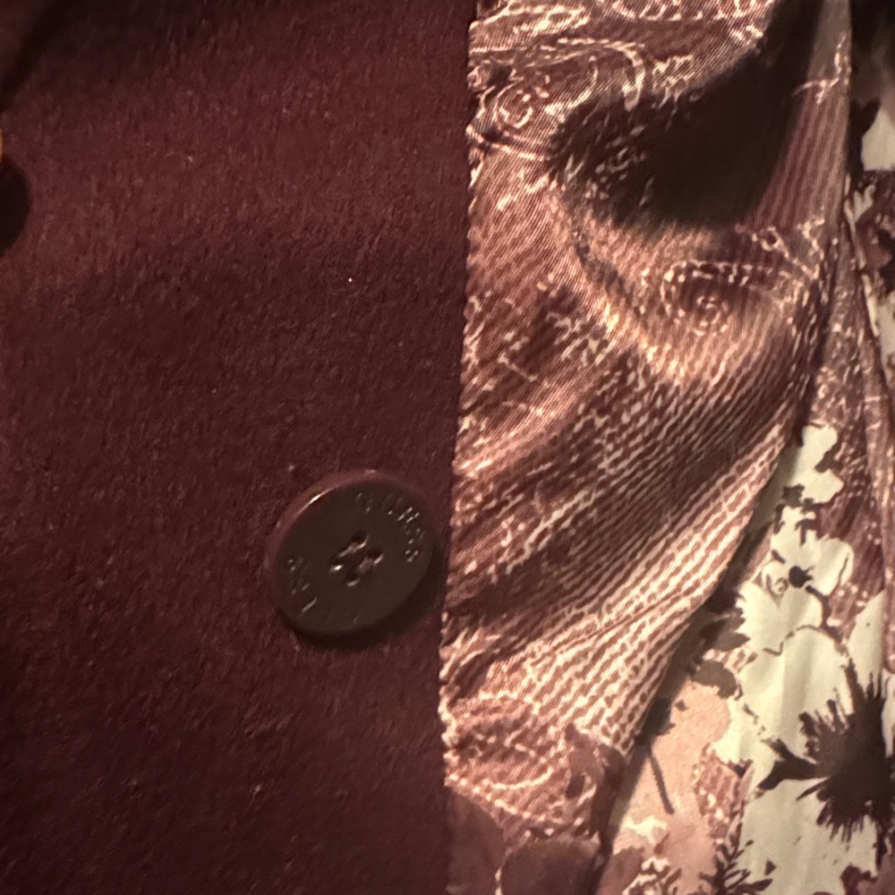 Guess - Women's Burgundy Coat - Picture 4 of 9